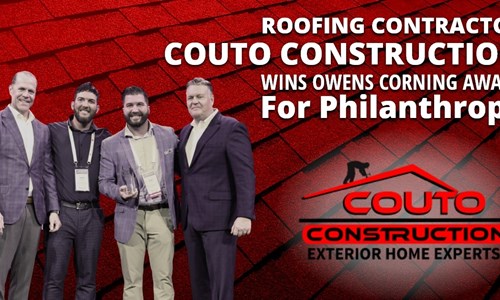 Roofing Contractor Couto Construction Wins Owens Corning Award for Philanthropy