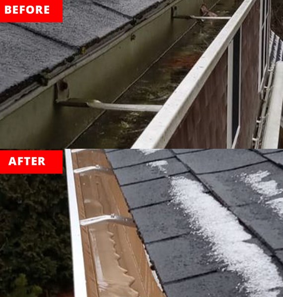 gutter replacement completed by our gutter contractors