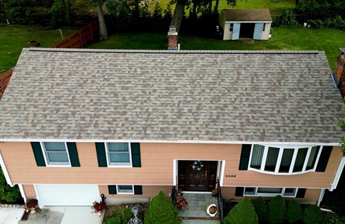 Fall River MA Multicolored shingle roof replacement