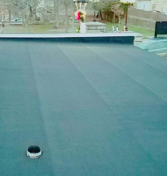 green flat roof replacement