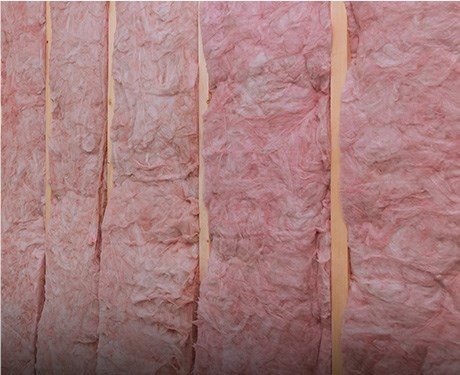 Blown-in pink insulation in Massachusetts