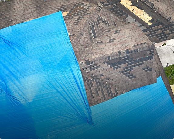 Emergency roof leak repair