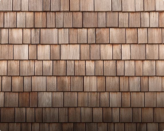 Cedar shingles for residential roof